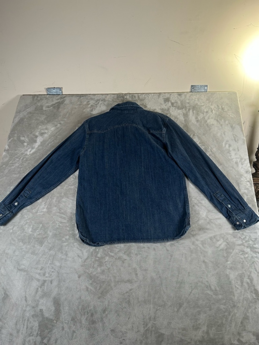Levi's Dark Denim Western Shirt - Picture 10 of 14